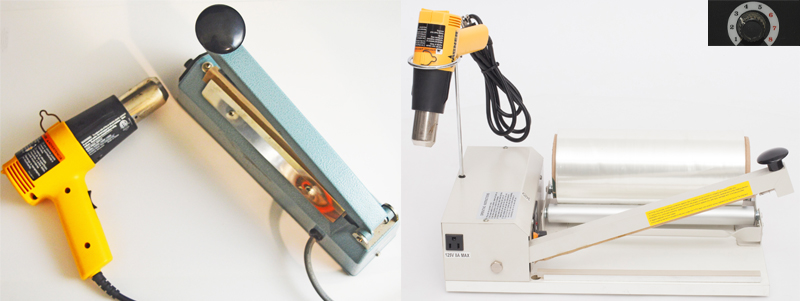 Shrink wrap machines for wrapping at home